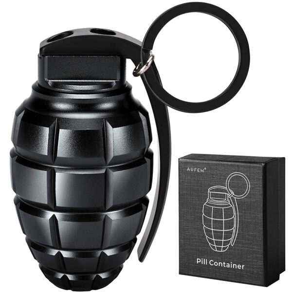 Keychain Pill Holder with Storage Case